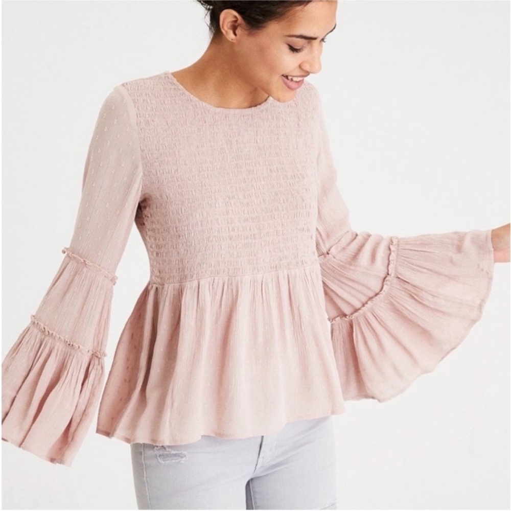 American Eagle top Bell Sleeves blouse